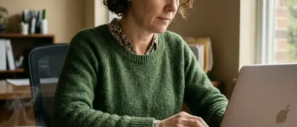 Magnifying glass over a church database row, illustrating how AI features read member records